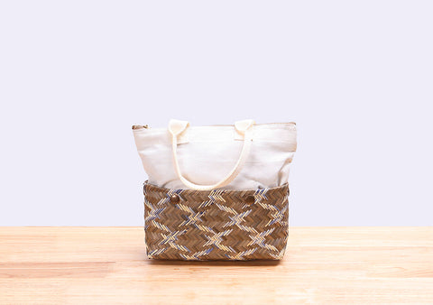 Komkrit - Mini Bamboo And Cloth Bag